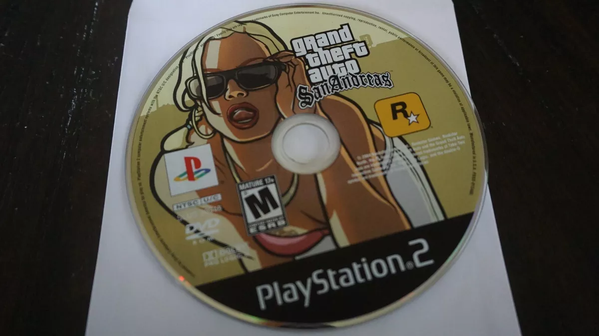 Grand Theft Auto: San Andreas (Sony PlayStation 2 PS2) *BLACK LABEL DISC  ONLY*