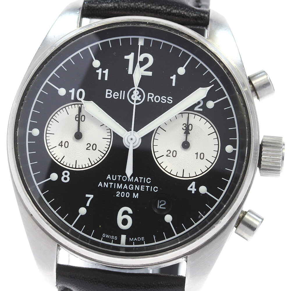 Bell＆Ross vintage 126 Chronograph black Dial Automatic Men