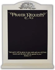 Abbey Gift (Abbey & CA Gift) Prayer Requests Chalkboard Vertical Wall Plaque