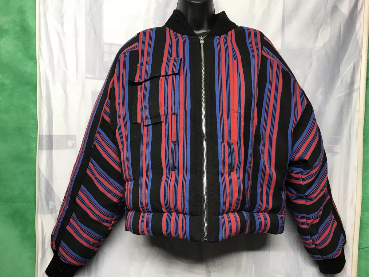 Striped store long jacket