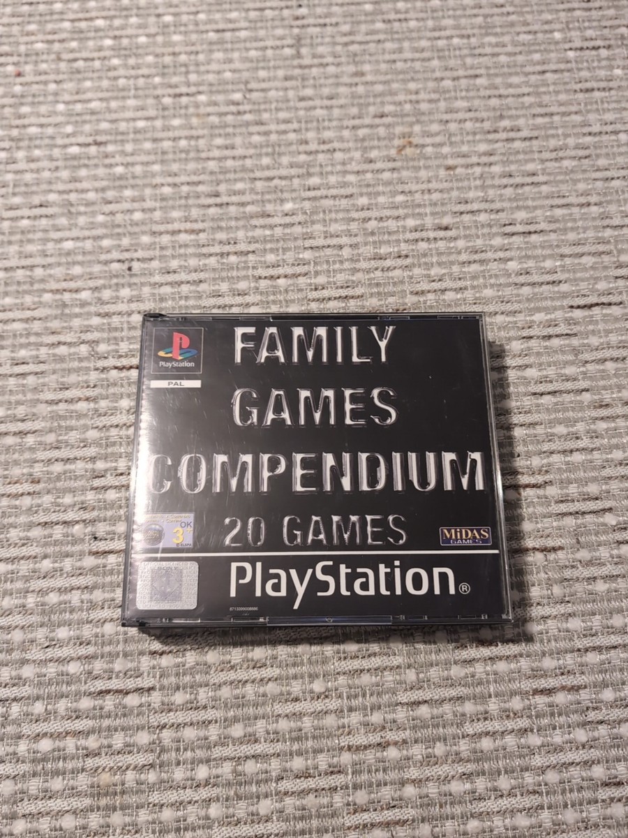 Family Games Compendium Sur PlayStation 1 – PAL Complet, Comme Neuf