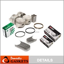 Pistons Bearings Rings Fit 88-92 Mazda 626 Mx6 Ford Probe 2.2l Sohc F2
