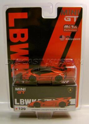 LAMBORGHINI HURACAN GTRED #129 LBWK USA EXCLUSIVE MIJO MINI LAMBORGHINI HURACAN GTRED #129 LBWK USA EXCLUSIVE MIJO MINI