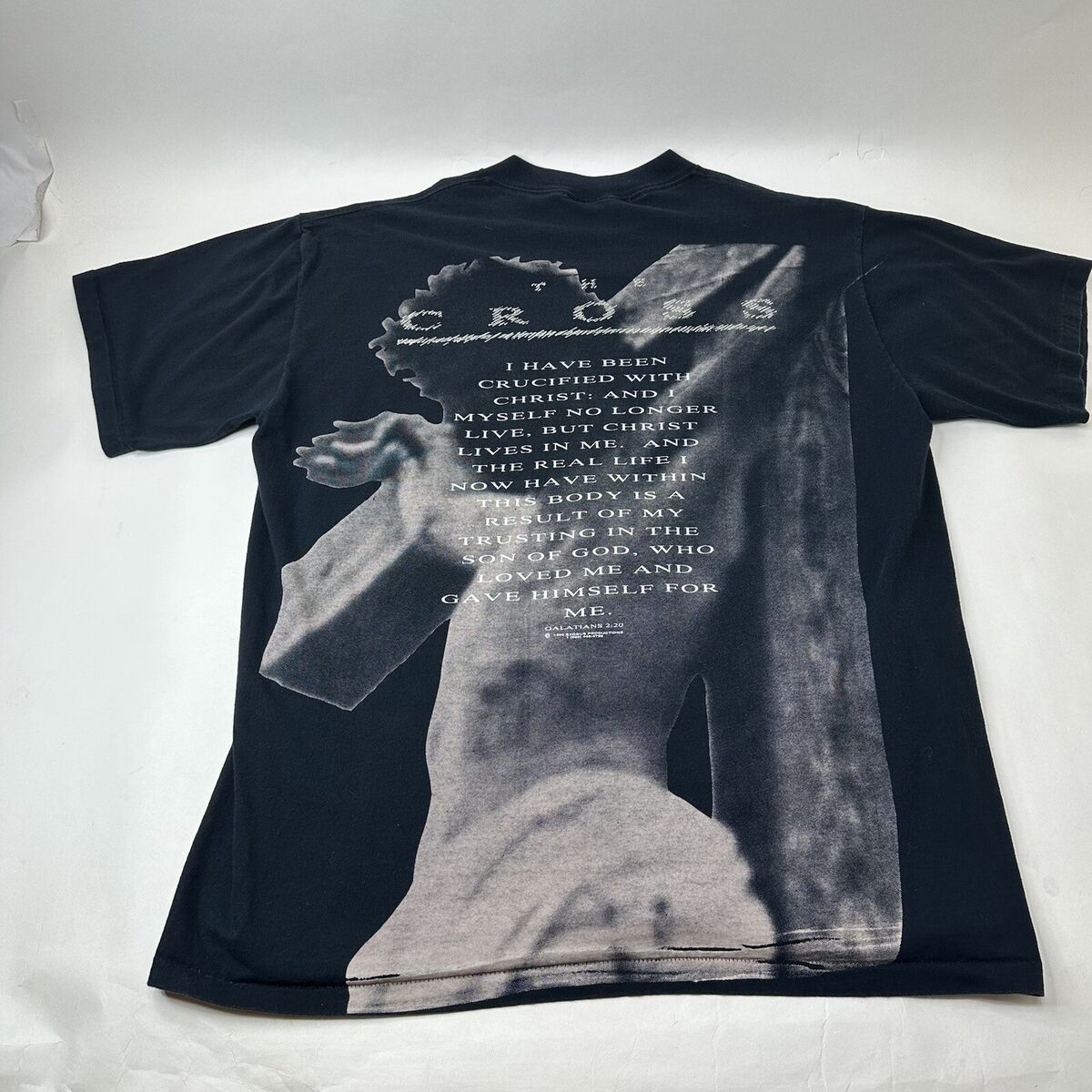 Vintage 90s Jesus The Christ All Over Print Shirt XXL Single Vintage 90s Jesus The Christ All Over Print Shirt XXL Single