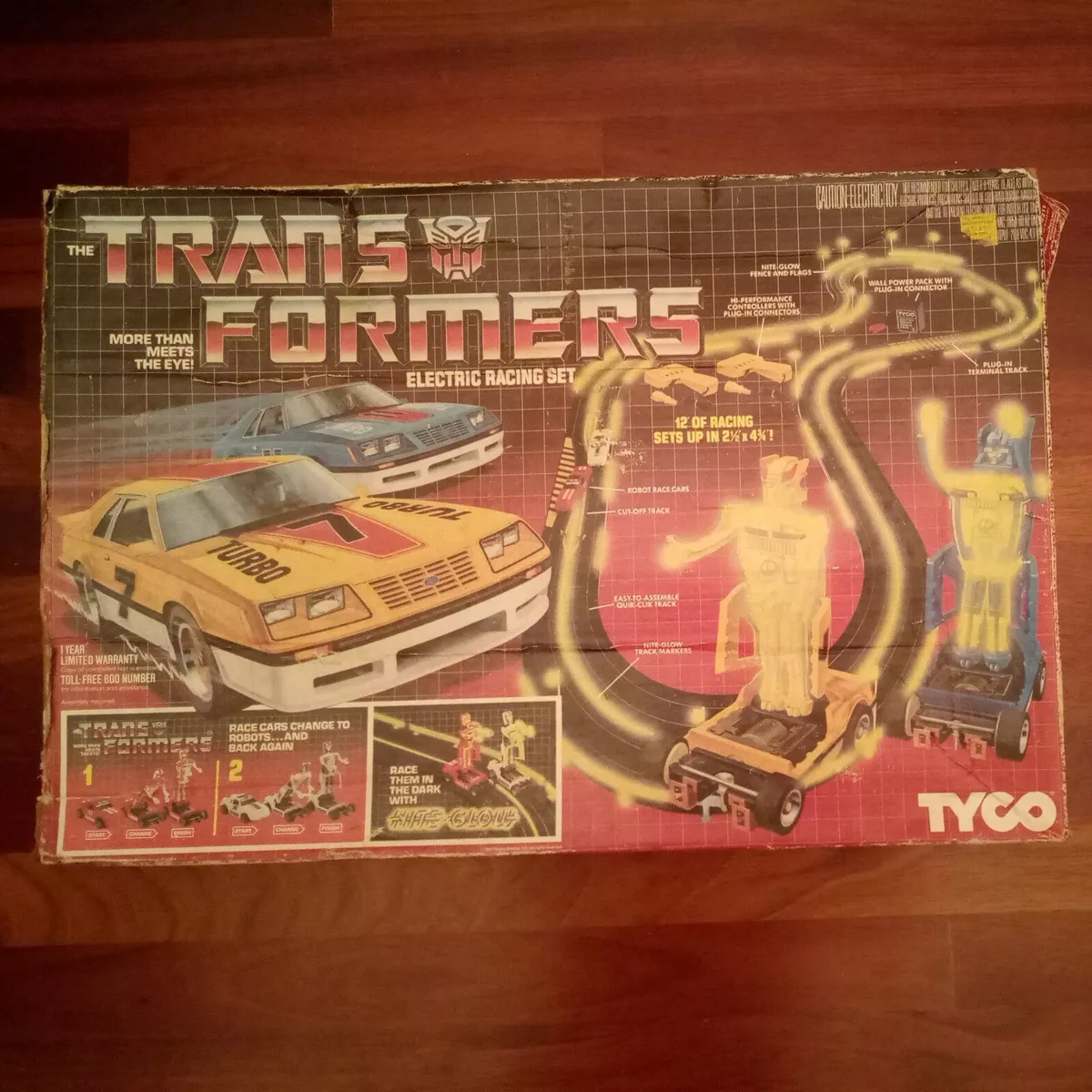 1985 Vintage TYCO Transformers Generation 1 G1 Electric Racing Car