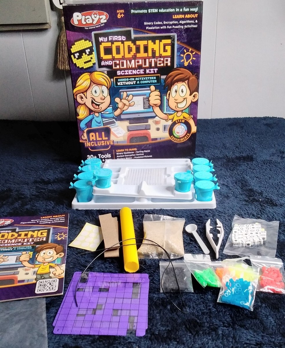 【Anail】Coding Set Playz My First Coding & Computer Science Kit - Learn About Binary