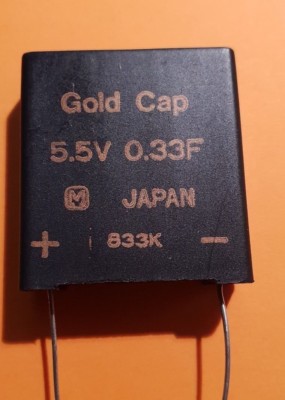 Matsushita Gold Cap 0,33F 5,5V *1 Stück* *NOS*