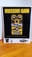 MODTONE HIGH GAINER GUITAR EFFECT PRINT AD 11 X 8.5
