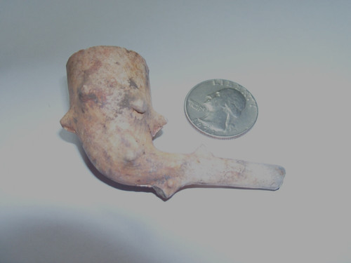 PICTURE PIPE BOWL WITH TREE WITH KNOTS & SOME STEM