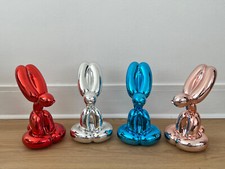 Set of 4 Sitting Rabbits Editions Studio - Jeff Koons(After) banksy,kaws