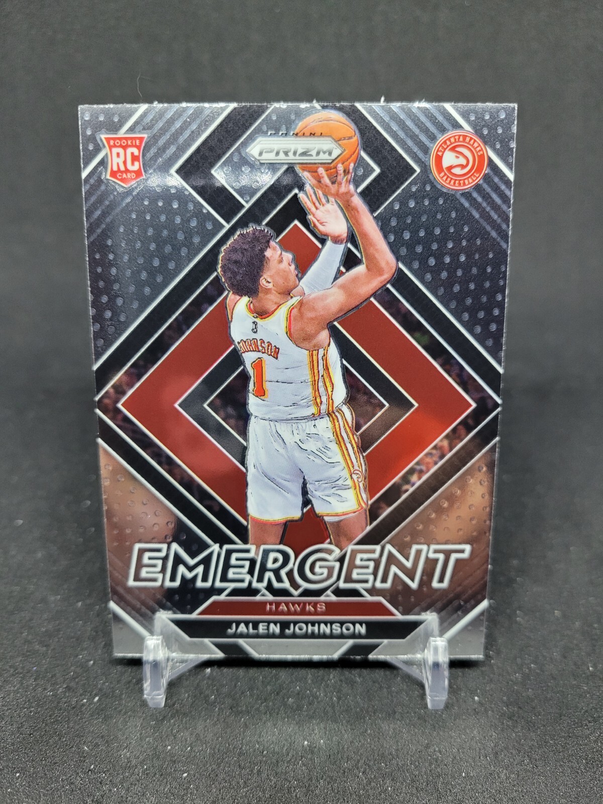 Jalen Johnson 2021-22 Panini Prizm Basketball Emergent RC INSERT No. 18