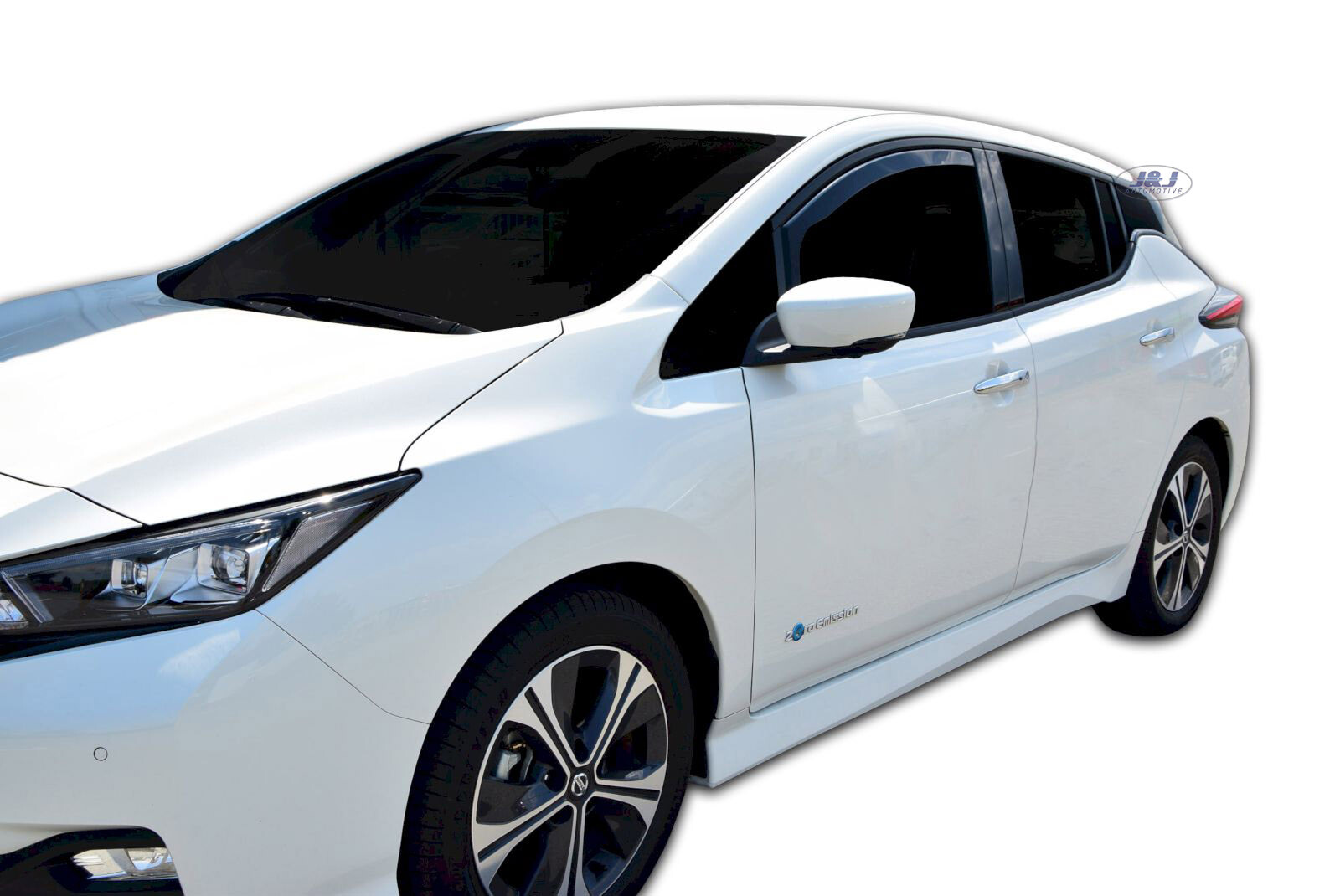 Déflecteurs d'air pour Nissan Leaf 2 HEKO bulles de portes avant fumées