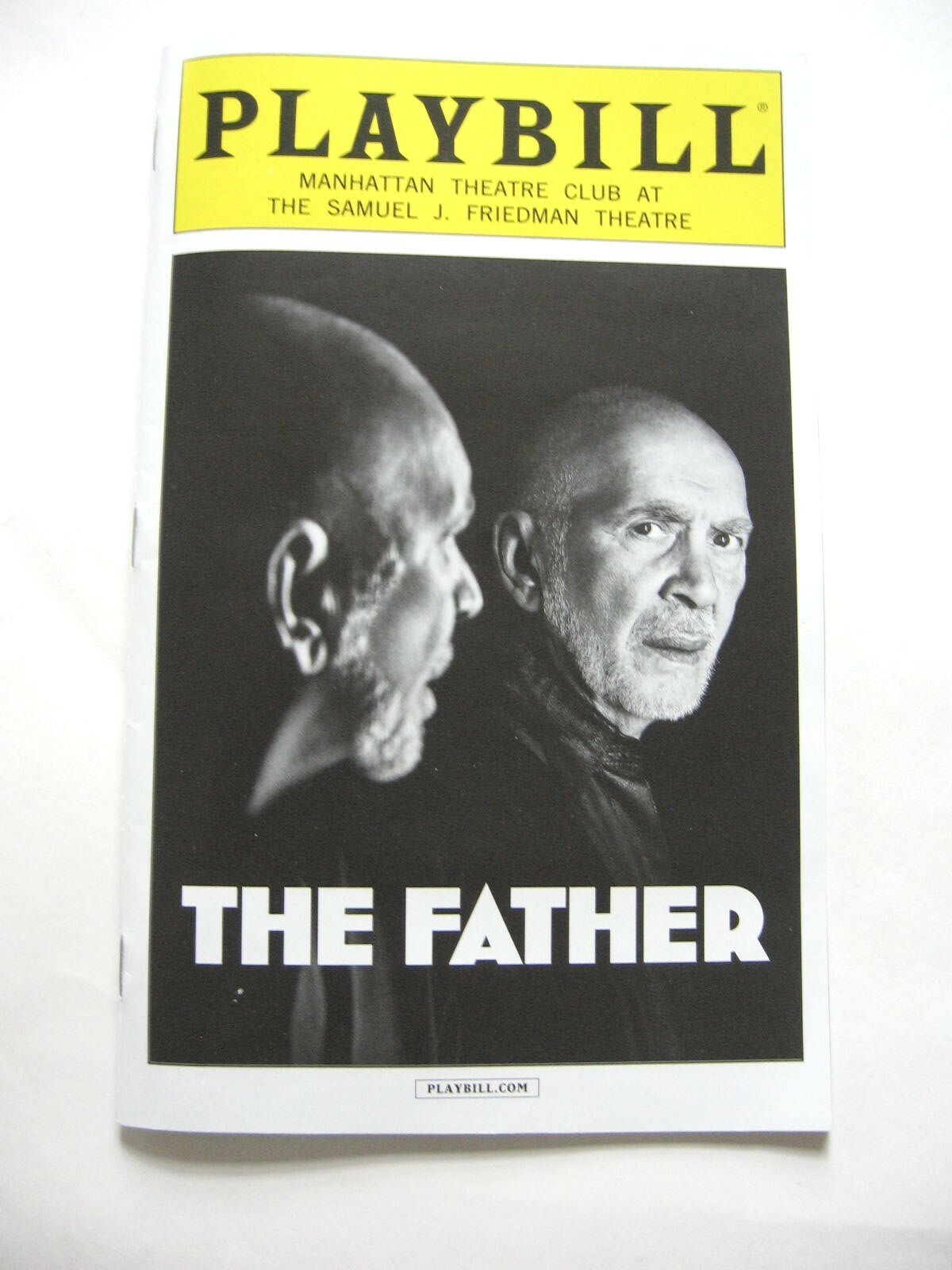 Broadway Spielzettel DER VATER Manhattan Theatre Club April 2016 Frank Langella
