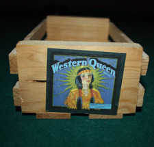Napa Valley Box Company Western Queen 12 Cassette Storage Wood Rack Case Crate