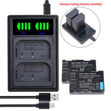 Batteria o caricatore USB DMW-BLF19 per Panasonic Lumix DC-GH5 DC-GH5S DC-G9 DC-G9L