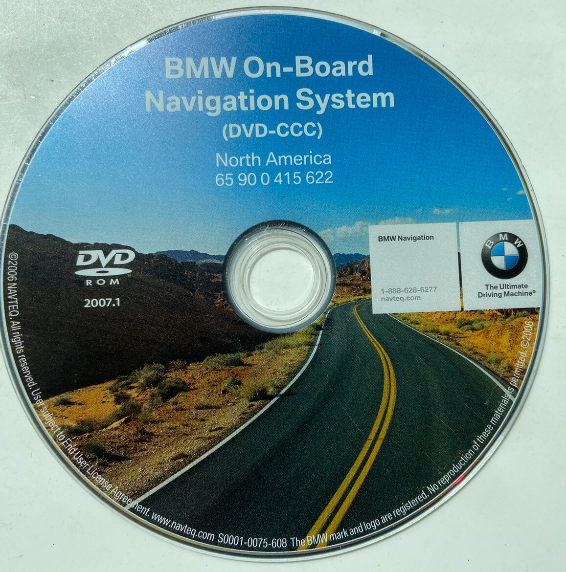 BMW 3 5 6 X Series Navigation DVD Ver 2007.1 OEM 2004 2005 2006