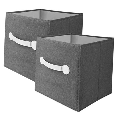 Storage Bins Collapsible Basket - Foldable Fabric Organizing Cubes with