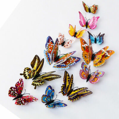 #ad #ad 12Pcs 3D Butterfly Wall sticker Decal Removable Sticker Bedroom Decor A $6.75