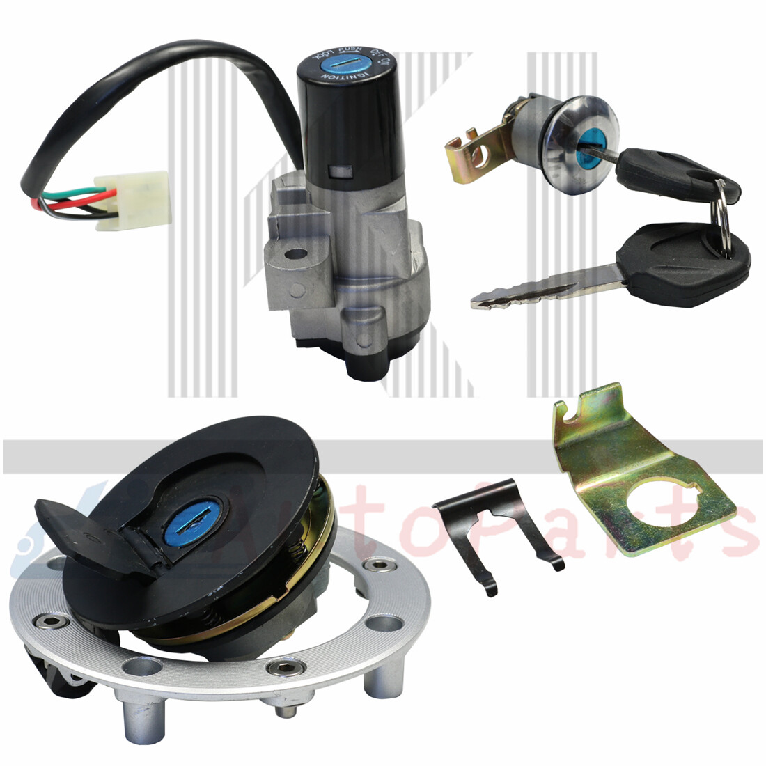 FITS YAMAHA YZF-R1 1998-03 R6 1999-05 Fuel Gas Cap Ignition Switch Seat