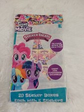 My Little Pony Valentine's Day Exchange Sticker Treat Boxes W/5 Stickers Each