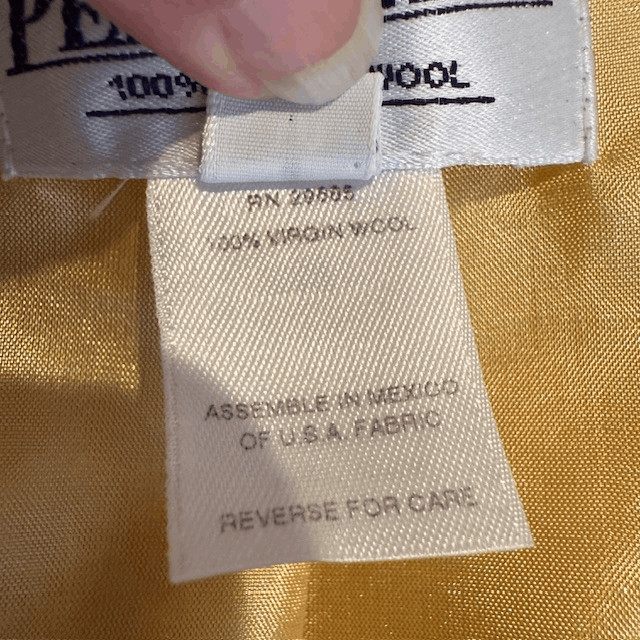 Vintage Pendleton Virgin Wool One Button Blazer Y… - image 4