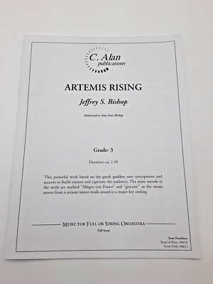 Artemis Rising Vocal Artemis Rising by Jeffrey S Bishop Music for Full or String Orchestra ...