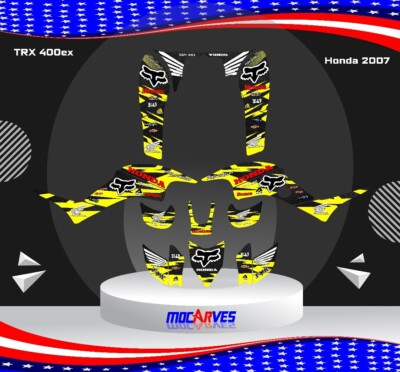 Graphics Kit Premium Honda TRX 400ex  1999 2007 Stickers atv