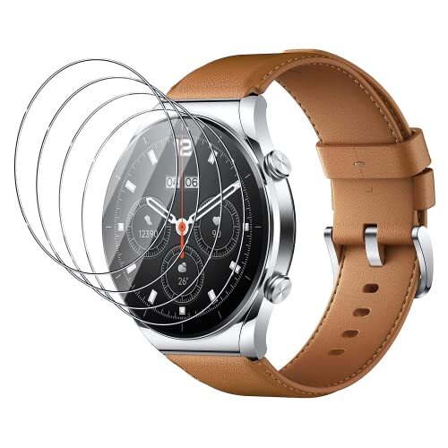 FWang [4 pezzi] Vetro temperato compatibile con Xiaomi Watch S1,Durezza (g1W)