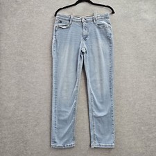 Curve Appeal Women Jeans 8 29 Blue Denim Skinny Light Wash Mid Rise 25" Inseam