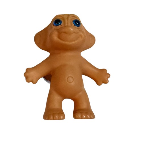 LLAVERO Muñeca Lucky Troll Vintage 2.5" Retro Largo Cabello Amarillo Hecho en Corea - Imagen 13 de 17