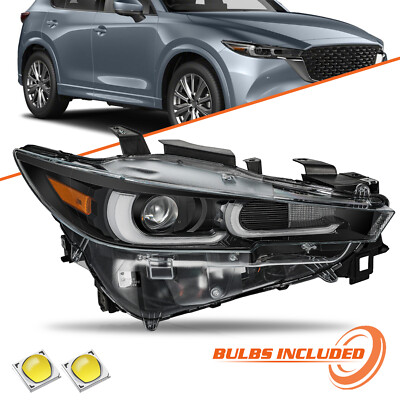 For 2022-2024 Mazda CX-5 FULL LED W/AFS Black Right Passenger Side Headlight