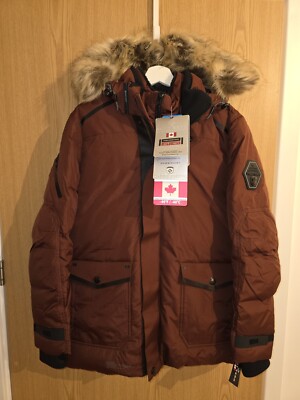 POINT ZERO DOWN/DUVET SMALL JACKET CANADIAN 40 BRANDY UK