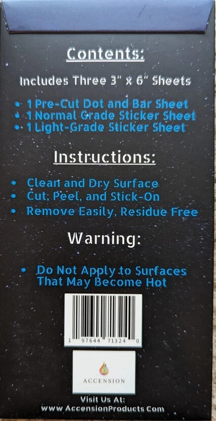 Dimming LED Light Reduction Stickers, Dim Bright LED Light and Screen Displays - image 3 of 4