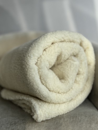 OFFERTA! Coperta lana 100% LANA 155x220cm lana di agnello plaid lana vergine coperta casa merino - Foto 17 di 37