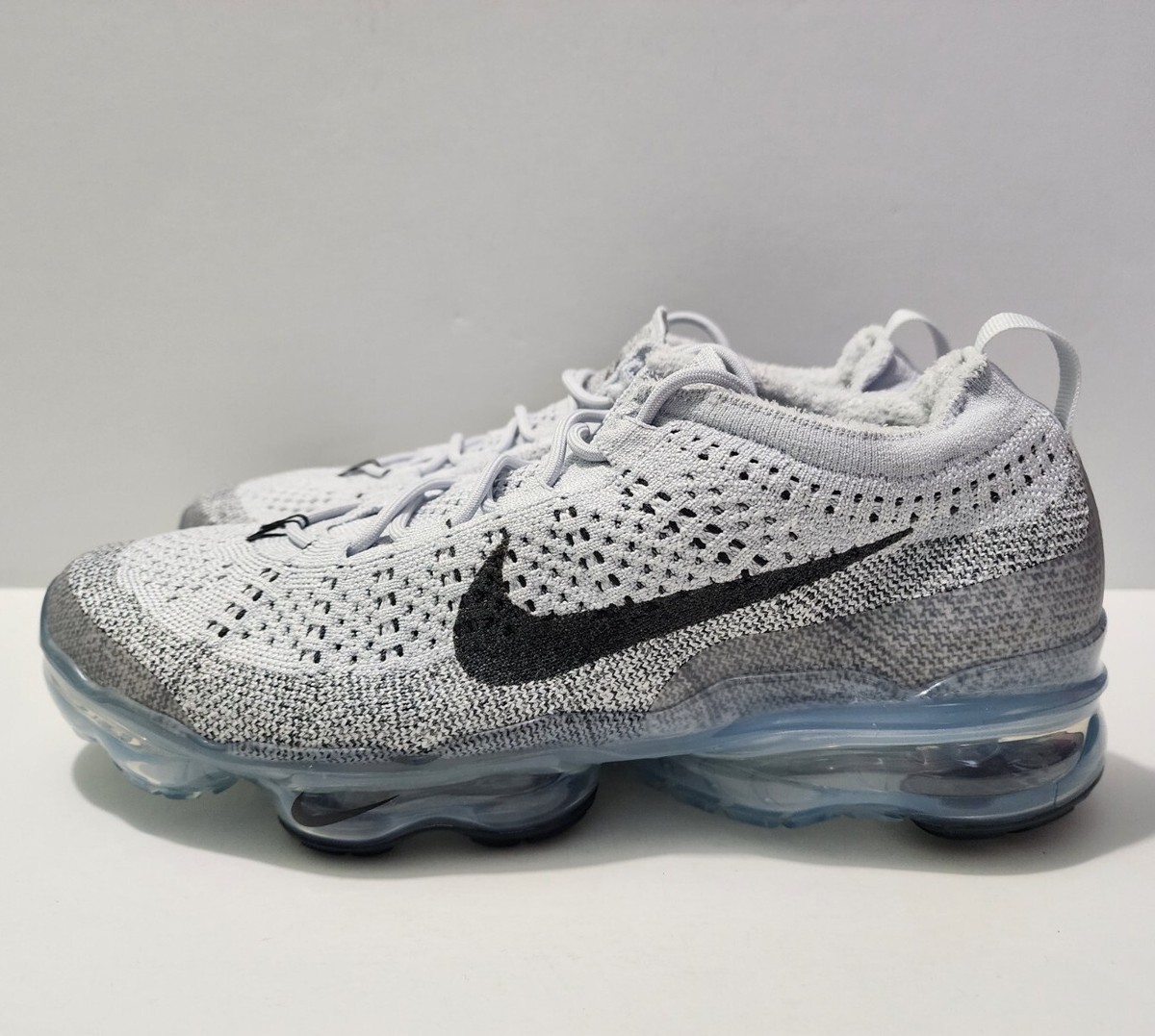 Nike Air VaporMax 2023 FK Flyknit Gray Black Men's Shoes Sz 9