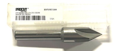 ProCut 3/4'' HSS Machine Countersink 1/2'' Shank 60Â° Point 4 Flute