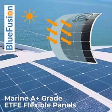 BlueFusion ETFE Flexible A+ Grade Solar Panel 20W 40W 65W Marine Boat Caravan