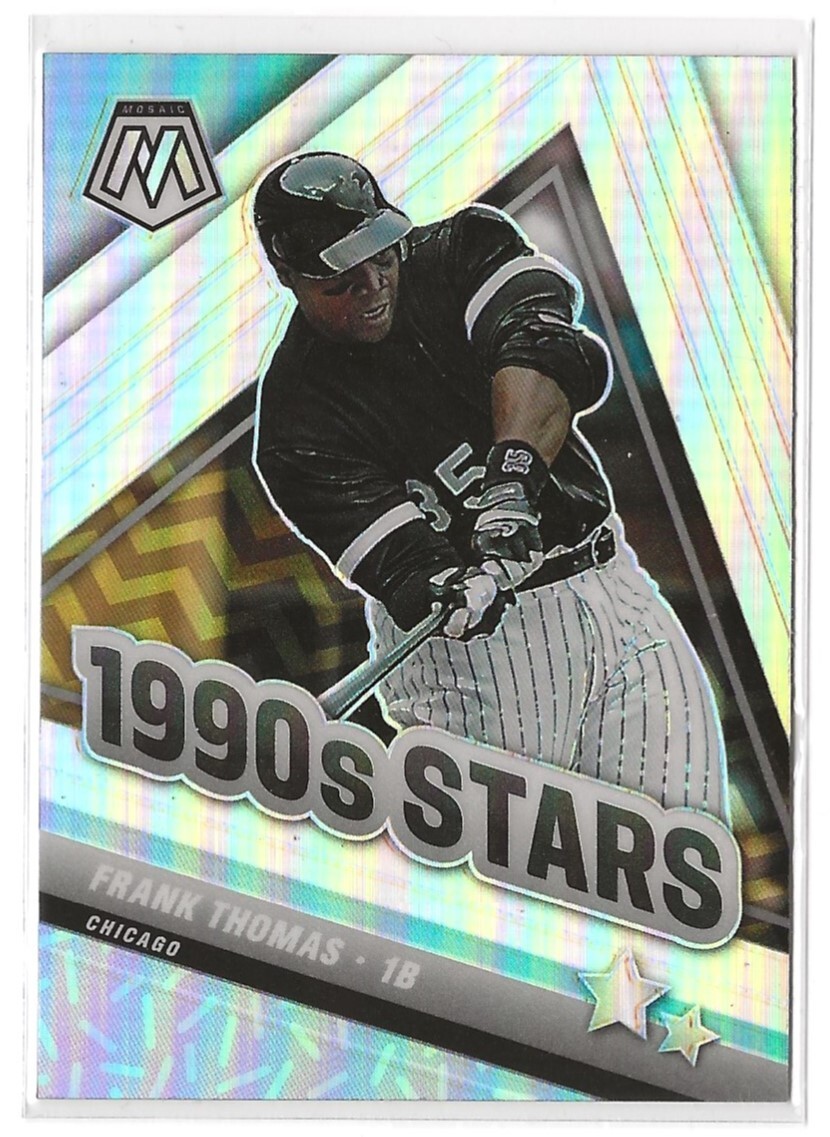 2022 Panini Mosaic #293 Frank ThomasWhite Sox 1990s Stars Silver