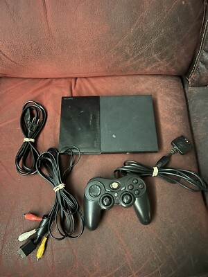 Sony PlayStation 2 Slim Charcoal Black Console  System