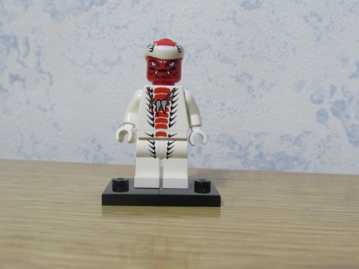 Snappa LEGO Ninjago Snake Fangs White Red Authentic Minifigure