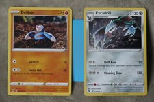 Pokemon TCG Vivid Voltage DRILBUR 91/185 + EXCADRILL 122/185