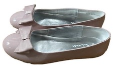 Nina Pegasus Girls Patent Leather Ballet Blush Pink Flats Shoes Size 5