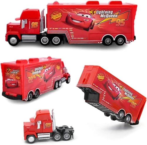 2Pcs Disney Pixar Cars No.95 2rd Lightening Mcqueen 1:55 Diecast Model Toys Car - Picture 9 of 14