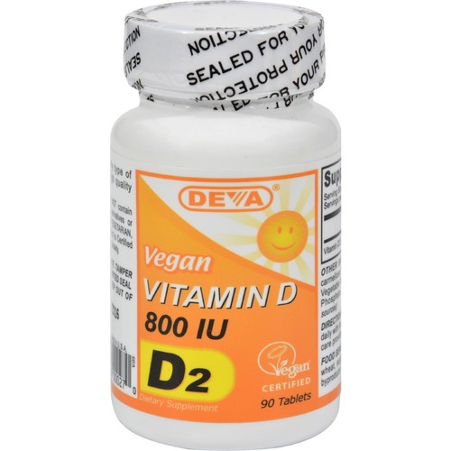 deva vegan vitamin d - 800 iu - 90 tablets