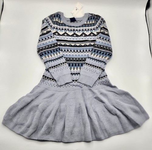 GAP Girl’s Cotton Blend Knitted Skater Sweater Dress Size 4 Years NWT