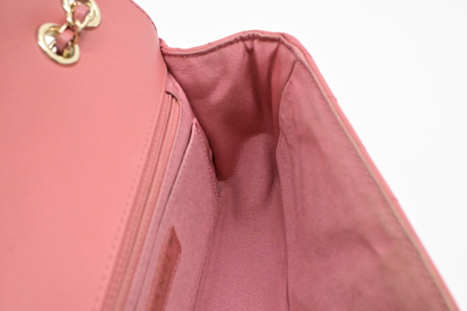 Authentic CHANEL Small Statement Flap in Pink Lea… - image 7