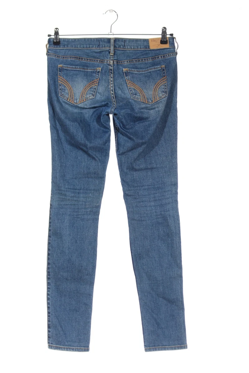 HOLLISTER Jeans vita bassa Donna Taglia IT 40 blu stile casual eBay