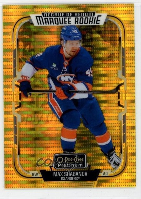 2025-26 O-Pee-Chee Platinum Seismic Gold /50 Maxim Shabanov Max #279 Rookie RC