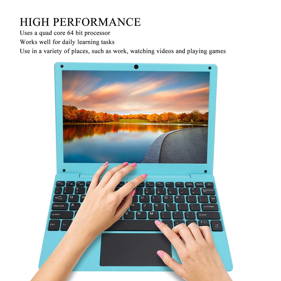 New US Plug 2GB Plus 64GB 10.1 Inch Laptop Quad Core Processor Type C Charging - Image 2 of 4