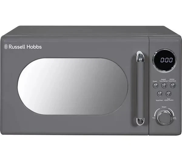 Russell Hobbs RHM2044G Solo Microwave Oven Digital Control Retro 20L 800w - Grey